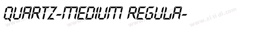 Quartz-Medium Regula字体转换